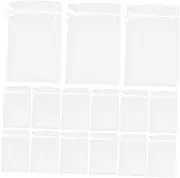 TOPPERFUN 100Pcs Small Organza Drawstring Bags for Wedding Favors Party Decorations Elegant Sheer Pouches for Jewelry Cosmetics and Goodies