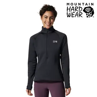 【Mountain Hardwear】Polartec Power Str Pro 保暖刷毛立領拉鍊排汗衣 女款 深風暴灰#1993411