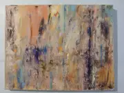 original abstract acrylic painting on canvas "I Can't, I'm Busy Monday"