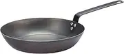 Pyrolux Industry Blue Steel Fry Pan/Skillet, 30 cm, Black