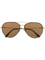 tinted round sunglasses 62 Brown