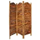 Elephent Design Wooden Room Partitions Room Dividers Screen Separator 3 Panels
