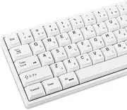 GTSP 135-Key Japanese White keycaps 65 Percent XDA keycap Set for 60 Percent tkl Keyboard for Cherry Mx Gateron Kailh Switch 87/68/64/104 Mechanical Keyboard (Minimalist (XDA))