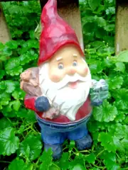 Latex Christmas gnome mold plaster concrete casting holiday mould 9.5"H x 5"W