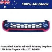 Front Grill Red Upgrade with LED fit Toyota Hilux Revo SR SR5 Workmate 2015-2018 (for: Toyota)