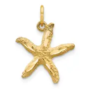 10k Yellow Gold Starfish Charm