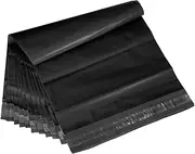 uxcell 12x10 Inch Poly Mailers, 100 Pcs Shipping Bags for Clothing with Self-Adhesive Seal Mailing Bags for Business Shipping Waterproof Envelopes Packing, Black