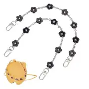 Purse Extender, 2pcs 14 Inch Decorative Bag Strap Silver Alloy Bag Chain