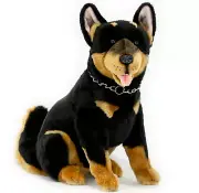 ~❤️~ BOCCHETTA Aust Working Dog JAKE 38cm 15" Sitting KELPIE Large soft toy ~❤️