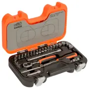 BAHCO S290 1/4" Square Drive Socket Set – Compact 29-Piece Kit