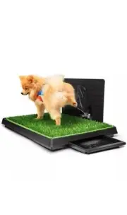 Hompet Dog Grass Pad with Tray Large, Puppy Turf Potty Reusable Training Pad