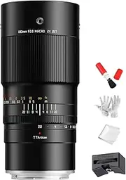 TTartisan 100mm F2.8 Macro 2X Full-Frame Manual Focus Lens,Compatible with Canon RF-Mount Mirrorless Cameras EOS R RP R5 R5C R5II R6 R6II R8 R3 R1 R7 R10 R50 R100,etc.