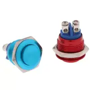 1Pc Momentary Push Button Switch 16mm Waterproof Mount Button Swi_xp