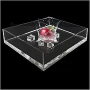 Photography Props Shooting Tray, Acrylic Shallow Water Transparent Tray, Floating Shooting Props Photography Storage Tray, Food and Cosmetics Storage Box(80x60x6cm/31x24x2in)