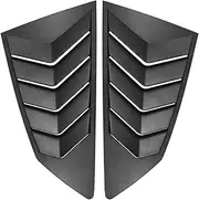 Teng Mile Matte Black Side Window Louvers Sun Shade Cover in GT Style Compatible for Nissan 2008-2017 R35 GTR GT-R