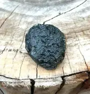 Rock Natural Tektite Meteorite Black Space Rough Fossils Stone Raw Mineral 33 g