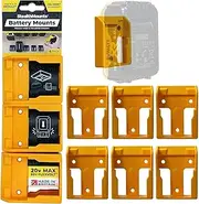 StealthMounts Battery Mounts for DeWalt Cordless Dril - 6 Pack