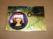 2015 Benchwarmer KAYLA COLLINS #61 Holiday Green Ornament Autograph/10 PLAYBOY