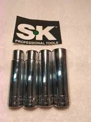 S-K 4pc 1/2" DRIVE DEEP SOCKET SET SAE USA