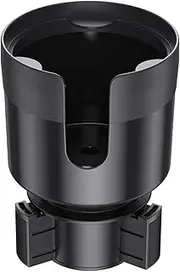 Car Cup Holder Expander Adapter, Compatible with Hydro Flask, Yeti, Nalgene 32/40 oz Fits Large Bottles and Mugs Drink Holder Extender with Adjustable Base for Most Car (Black)