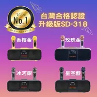 在飛比找momo購物網優惠-【SDRD】SD318雙人合唱KTV 重低音無線麥克風 露營