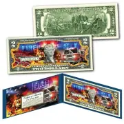 FIRE DEPARTMENT Emergency Response Agency Genuine U.S. $2 Bill - The Bravest