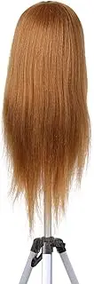 Hairdresser Training Practice Head Mannequin Head Real H Cosmetology Doll Head Manikin Head Practice Dummy Head Blonde