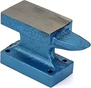 QWORK Horn Anvil Bench Block, 1 Pound Cast Iron Hobby Anvil for Jewelry Making