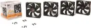 XIGMATEK eXTREME SILENT Series XSF-F1252 120mm Case Fan with FCB -4 Pack