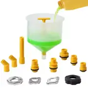 OEMTOOLS 87009 No-Spill Coolant Funnel Kit, Near Universal Fitment, Translucent,