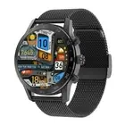 Smart Dual Display Analog Digital Call Watch - Black Steel