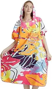 Surf Poncho Unisex Quick-Dry Towel Hoodie Adults Microfiber Beach Changing Robe for Surfing Swimming
