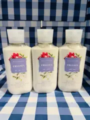 3x Bath & Body Works Freesia Daily Nourishing Body Lotions 8 FL OZ Each