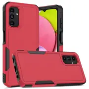 ZUSLAB Galaxy A34 5G Case Rugged Defender Protective Heavy Duty Shockproof Dustproof Cover for Samsung (2023) - Red