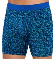 Jockey Men's Active Ultra Soft Modal 6" Boxer Brief Size LARGE 9048 BLUE Loops