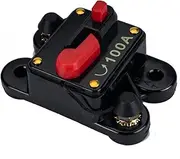 OSOLADY 100a Stereo Amplifier Refit Circuit Breaker 12v-24v Auto-reset Car Circuit Breaker High Sensitivity