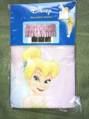 1 New Disney Tinkerbell Fairy Window Valance Whimsy Tink 84"×15" M4696P Purple