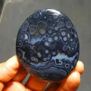 HOT103g Natural Gobi agate eye Agate Crystal China Mongolia 56A63+