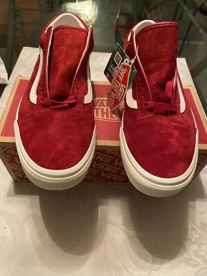 *NEW* Vans OLD SKOOL SUEDE Burgundy Men Size 8 / Women Size 9.5