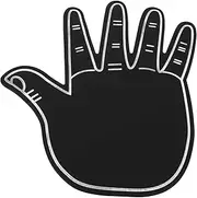 HOOTNEE Cheer Team Essential Sports Foam Hand Light up Glove for Car Window Pom Poms and Birthday Decor