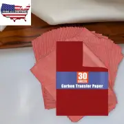 Red Carbon Paper for Tracing Graphite Transfer-Paper - 30 Pcs Red Graphite Pape