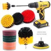 MasterSpec 15PCS Drill Brush Attachment Set Scrub Brush Kit
