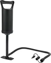 POENVFPO Manual Air Pump, Black, Long Service Life, Hand Drawn Two Way Swimming Ring Pump with Inflation Tube for Inflatable Boat