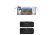 VoltX 24V 100Ah Lithium Battery LiFePO4 RV 4WD 150A BMS 2x 5000mAh Power Bank 20W Mini Charger