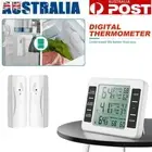 Wireless Fridge Thermometer Digital Freezer Alarm Gauge Monitor 2 Sensors Home