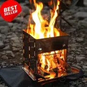 Portable Outdoor Cooking Stove, Grill & Fire Pit - Wood, Twig, Charcoal, Alcohol
