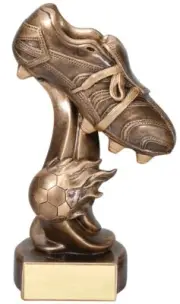 6" Soccer Fireball Series Trophy Personalized Free