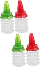 AUTSUPPL 2sets Cookie Decorating Icing Bottle Small Icing Bottle Set of Squeeze Cake Piping Tool Baking Supply 2pcs*2 Random Color