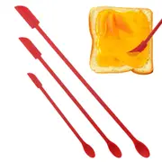 3Pcs Mini Spatula Silicone Spatula Set for Cosmetic Bottle and Kitchen Jar