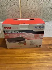 Trendnet KVM TK-404KR 4 Port Rack Mount DVI KVM switch With Audio